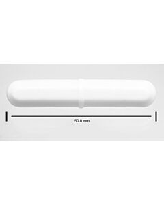 Bel-Art Spinbar Teflon Octagon Magnetic Stirring Bar; 50.8 X 9.5mm, White