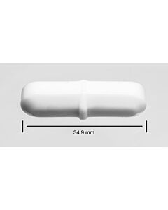 Bel-Art Spinbar Teflon Octagon Magnetic Stirring Bar; 34.9 X 9.5mm, White