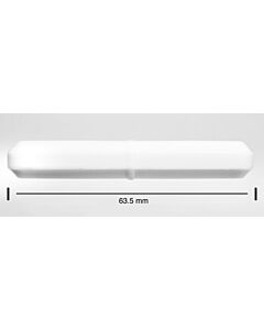 Bel-Art Spinbar Teflon Octagon Magnetic Stirring Bar; 63.5 X 9.5mm, White