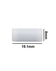 Bel-Art Spinbar Teflon Cylindrical Magnetic Stirring Bar; 19.1 X 8mm, White