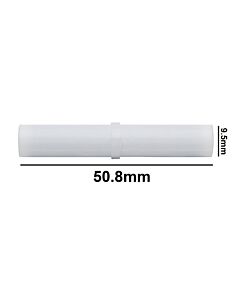 Bel-Art Spinbar Teflon Cylindrical Magnetic Stirring Bar; 50.8 X 9.5mm, White