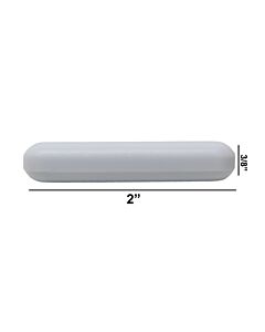 Bel-Art Spinbar Teflon Polygon Magnetic Stirring Bar; 2 X ⅜ In., White, Without Pivot Ring
