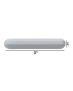 Bel-Art Spinbar Teflon Polygon Magnetic Stirring Bar; 3 X ½ In., White, Without Pivot Ring