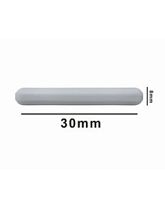 Bel-Art Spinbar Teflon Polygon Magnetic Stirring Bar; 30 X 8mm, White, Without Pivot Ring