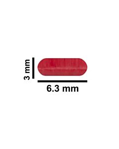 Bel-Art Spinbar Teflon Micro (Flea) Magnetic Stirring Bar; 6.35 X 3mm, Red
