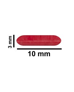Bel-Art Spinbar Teflon Micro (Flea) Magnetic Stirring Bar; 10 X 3mm, Red
