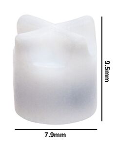 Bel-Art Spinfin Teflon Magnetic Stirring Bar; 7.9 X 9.5mm, White