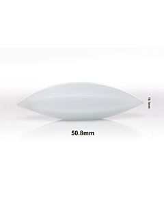 Bel-Art Spinbar Teflon Elliptical (Egg-Shaped) Magnetic Stirring Bar; 50.8 X 19.1mm, White
