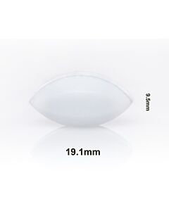Bel-Art Spinbar Teflon Elliptical (Egg-Shaped) Magnetic Stirring Bar; 19.1 X 9.5mm, White