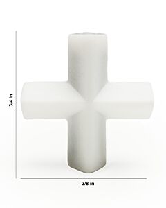 Bel-Art Spinplus Teflon Magnetic Stirring Bar; 19.1 X 9.5mm, White
