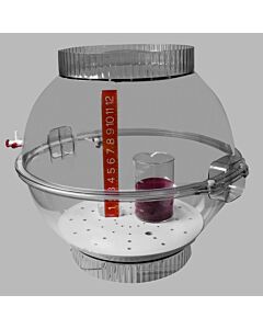 Bel-Art Techni-Dome Polycarbonate Gas-Purge Desiccator; 2.3 Cu. Ft.