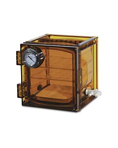 Bel-Art Lab Companion Amber Polycarbonate Cabinet Style Vacuum Desiccator; 11 Liter