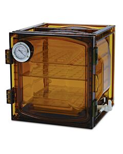 Bel-Art Lab Companion Amber Polycarbonate Cabinet Style Vacuum Desiccator; 35 Liter