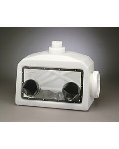 Bel-Art Portable Glove Box System With 2 Gas Ports, Gloves, And Clamping Rings; 27 X 13 X 22 In.