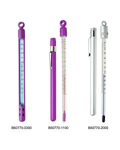 Bel-Art H-B Durac Plus Pocket Liquid-In-Glass Laboratory Thermometer; -10 To 110c (0 To 220f), Window Plastic Case, Organic Liquid Fill