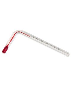 Bel-Art, H-B Durac Liquid-In-Glass Angled Laboratory Thermometer; 25 To 95c, Organic Liquid Fill