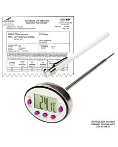Bel-Art H-B Durac Calibrated Electronic Stainless Steel Stem Thermometer, -40/232c (-40/450f), 127mm (5 In.) Probe