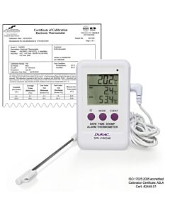 Bel-Art H-B Durac Calibrated Electronic Thermometer / Event Logger With Stainless Steel Probe; -50/200c (-58/392f), 65 X 110mm