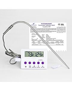 Bel-Art H-B Durac Calibrated Electronic Thermometer With Stainless Steel Probe; -50/300c (-58/572f), 51 X 18mm