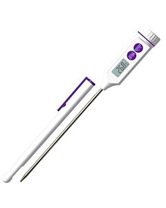Bel-Art H-B Durac Calibrated Electronic Stainless Steel Stem Thermometer, -50/200c (-58/392f), 122mm (4.8") Probe