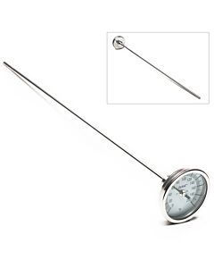 Bel-Art, H-B Durac Bi-Metallic Dial Thermometer; 0 To 200f, 1/2 In. Npt Threaded Connection, 75mm Dial