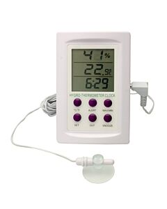 Bel-Art, H-B Durac Dual Zone Electronic Thermometer-Hygrometer With Alarm; 0/50c (32/122f) And -50/70c (-58/158f) Ranges