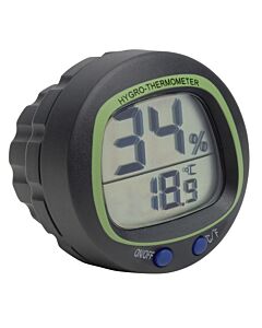 Bel-Art, H-B Durac Electronic Thermometer-Hygrometer, Panel Mount; 0/50c, 20/99 Percent Humidity Range, Plastic