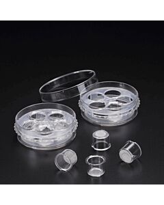 Biologix Multi Insert Dish With Stirrer, 60x20mm, Growth Area 1.77cm2, 15ml, Groove Bottom, External Grip, Sterile