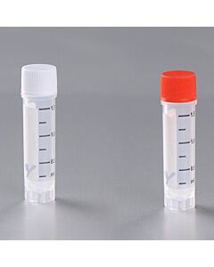 Biologix 1.5ml Vial,Cap Color-Red, No Barcode, Pp, No O-Ring, 25