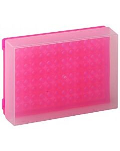 BioPlas 0033f Preparation Rack, With Cover, 96 Wells, Fluorescent Pink, (Pack Of 5)