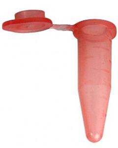 BioPlas 4316 Flat Top Microcentrifuge Tube, 0.5ml, Red, (Pack Of 500)