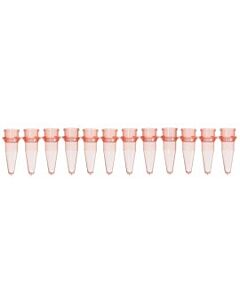 BioPlas 5020-2 Thin Wall Micro Tube, 12 Tubes/Strip, 0.2ml, Red, (Pack Of 100)