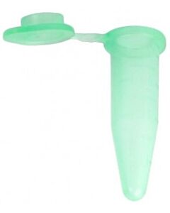 BioPlas 5050-5 Thin Wall Micro Tube With Attached Cap, 0.5ml, Green, (Pack Of 1000)