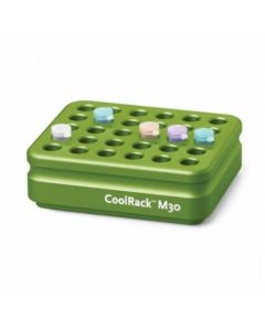 Azenta Coolrack M30 Thermoconductive Tube Rack For 30 Microcentrifuge Tubes, Green; 1 Module