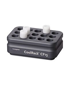 Azenta Coolrack Cf15 Thermoconductive Tube Rack For 15 Cryo Or Facs Tubes, Gray; 1 Module