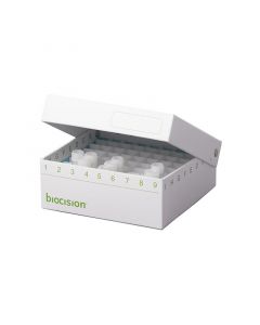 Azenta Trucool Hinged Cryobox 2 Inch, 81-Place, White; 5 Boxes