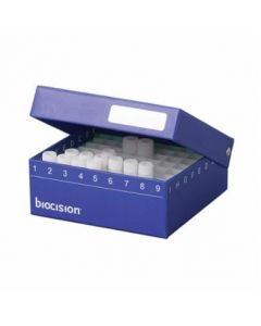 Azenta Trucool Hinged Cryobox 2 Inch, 81-Place, Blue; 5 Boxes