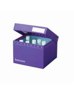Azenta Trucool Hinged Cryobox 3.5 Inch, 81-Place, Purple; 30 Boxes