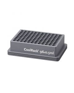 Azenta Coolrack 96x0.5mL Thermoconductive Tube Rack For 96 X 0.5mL Barcoded Tubes, Gray; 1 Module