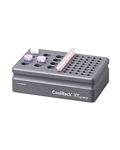 Azenta Coolrack Xt M-Pcr Thermoconductive Tube Rack For Microcentrifuge Tubes Plus Strip Wells, Gray; 1 Module