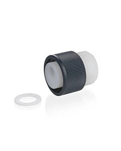 Brandtech Screw Cap With Fastener, Etfe, For Dispensette S, S Organic, S Trace Analysis