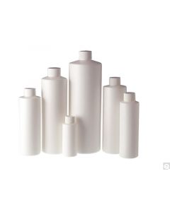 Qorpak 6oz (180ml) White Hdpe Cylinder With 24-410 Neck Finish, Bottle Only