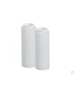 Qorpak 8oz (240ml) Nat.Hdpe WM Cylinder w/38-400 White Polypropylene Sturdeeseal Pe Foam Lined Cap