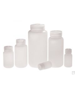 Qorpak 8oz (240ml) Natural Hdpe WM Lab Style Bottle w/43-415 Natural Polypropylene Linerless Cap