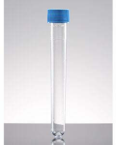 Corning Falcon 8 mL Round Bottom Polystyrene Test Tube, with Blue Screw Cap, Sterile, 125/Pack, 1000/Case