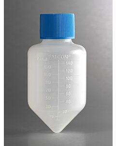 Corning Falcon 175 mL PP Centrifuge Tube, Conical Bottom, with Plug Seal Screw Cap, Sterile, 8/Bag, 48/Case