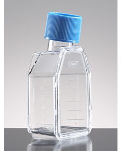 Corning Falcon 12.5 Sq CM Rectangular Canted Neck Cell Culture Flask with Blue Vented Screw Cap