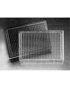 Corning Falcon 384-well Clear Flat Bottom TC-treated Microtest Microplate, with Lid, Sterile, 5/Pack, 50/Case