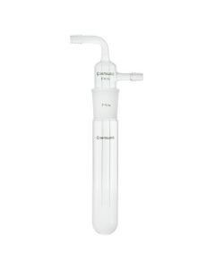 Chemglass Life Sciences Vacuum Trap, Serrated Hose Connections, Complete,Trap Bottle 38mm Od X 225mm Overall Length, 34/45 Jt.