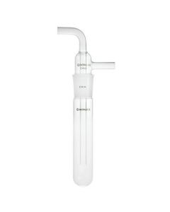 Chemglass Life Sciences Vacuum Trap, Complete, 32mm Body Od X 200mm Overall Length, 10mm Od Side And Inner Tubes, 29/42 Jt.